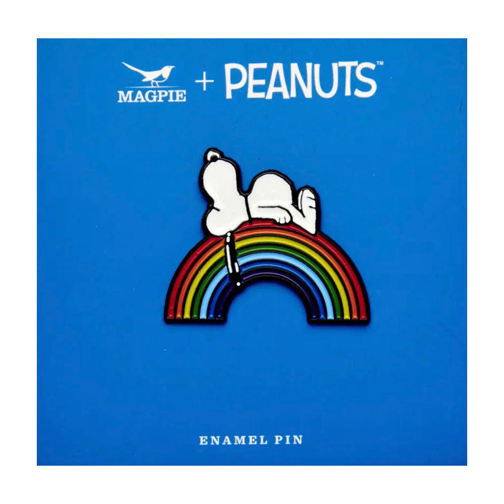 Snoopy Enamel Pin, Rainbow