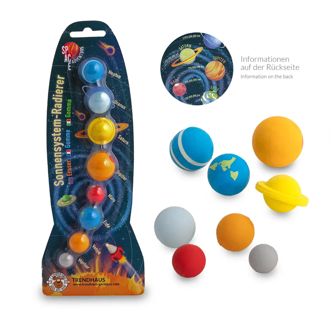 Radiergummi-Set „Weltraumabenteuer Sonnensystem“
