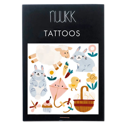 Nuukk Frühlings-Tiere Bio Temporäre Tätowierungen