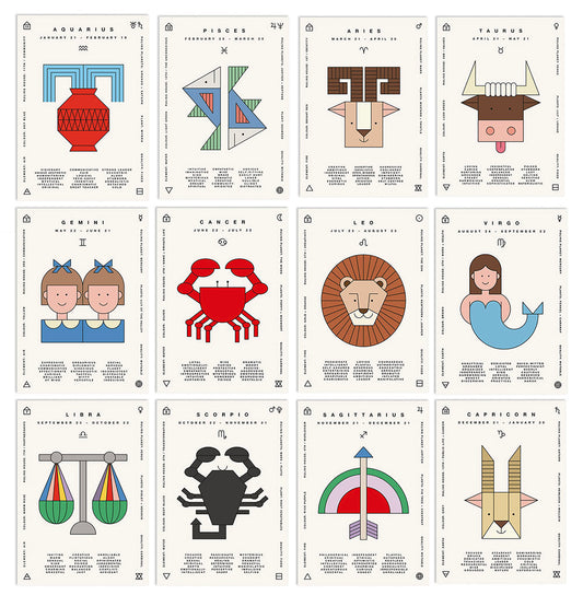 Star Sign Postcard, Various