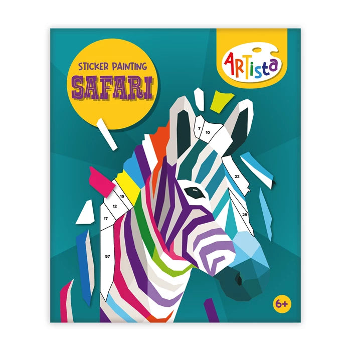 Sticker-Malbuch, Safari