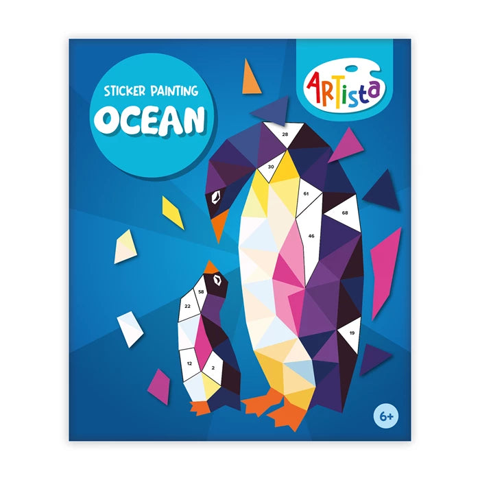 Sticker-Malbuch, Ozean