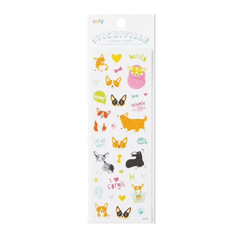 Sticker Set, Corgi