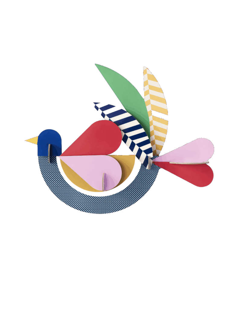 Studio Roof: Feathery Bird, Wall Decoration