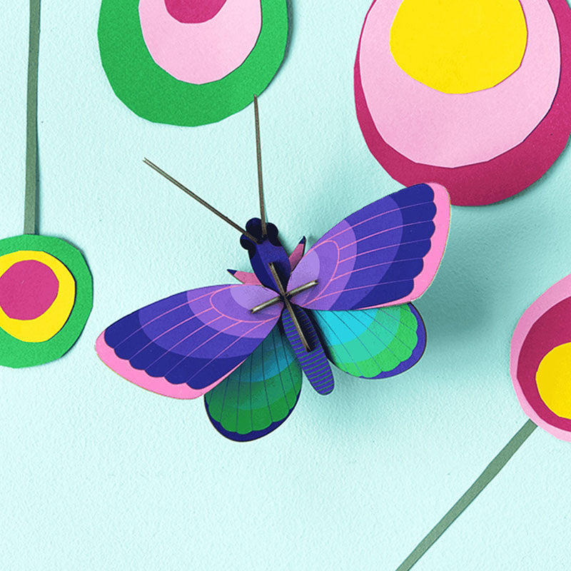 Studio Roof Blue Copper Butterfly, Wall Decoration
