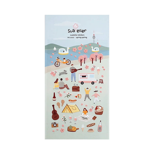 Kawaii Sticker, Frühling Frühling