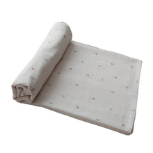Load image into Gallery viewer, Swaddle Organic Muslin Cloth &#39;&#39;Cherries&#39;&#39;
