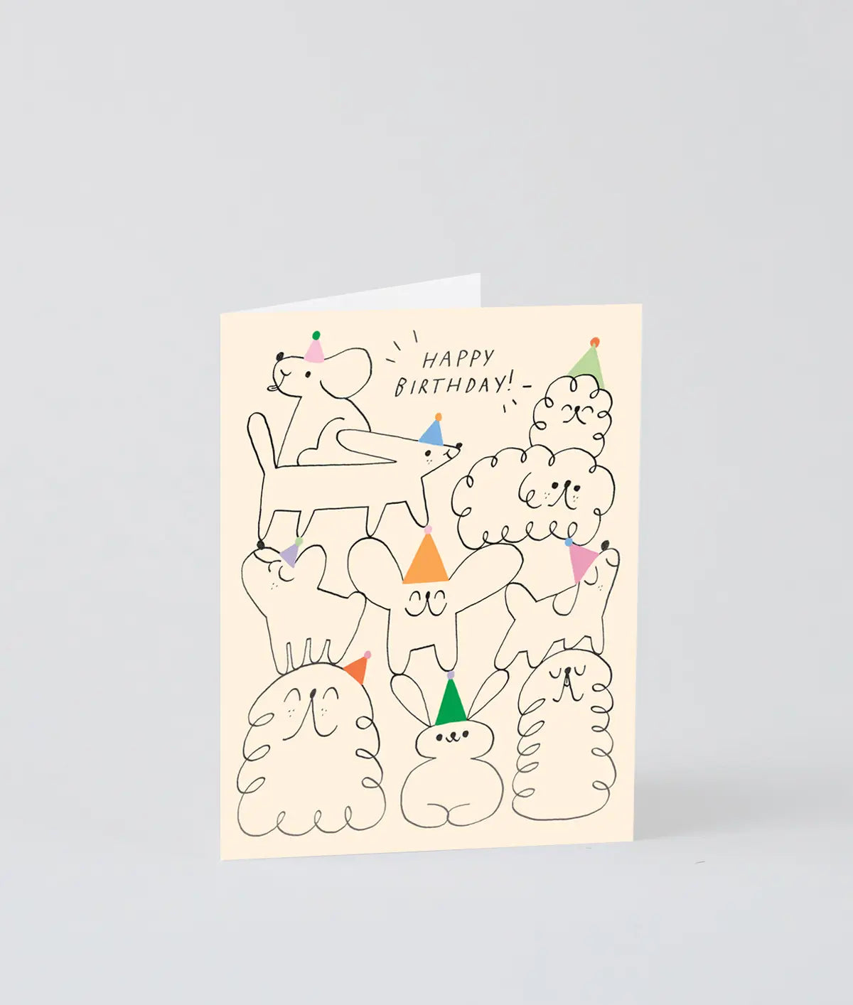 „Happy Birthday“-Tierstapel-Geburtstagskarte
