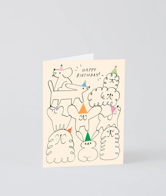 „Happy Birthday“-Tierstapel-Geburtstagskarte