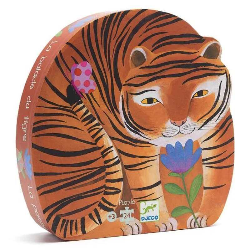 24-teiliges Puzzle, Tiger