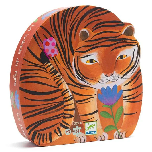 24-teiliges Puzzle, Tiger