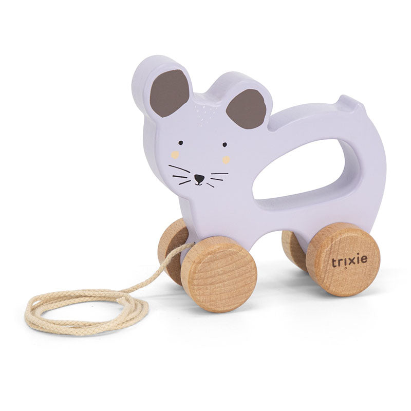 Holz-Nachziehspielzeug „Maus“