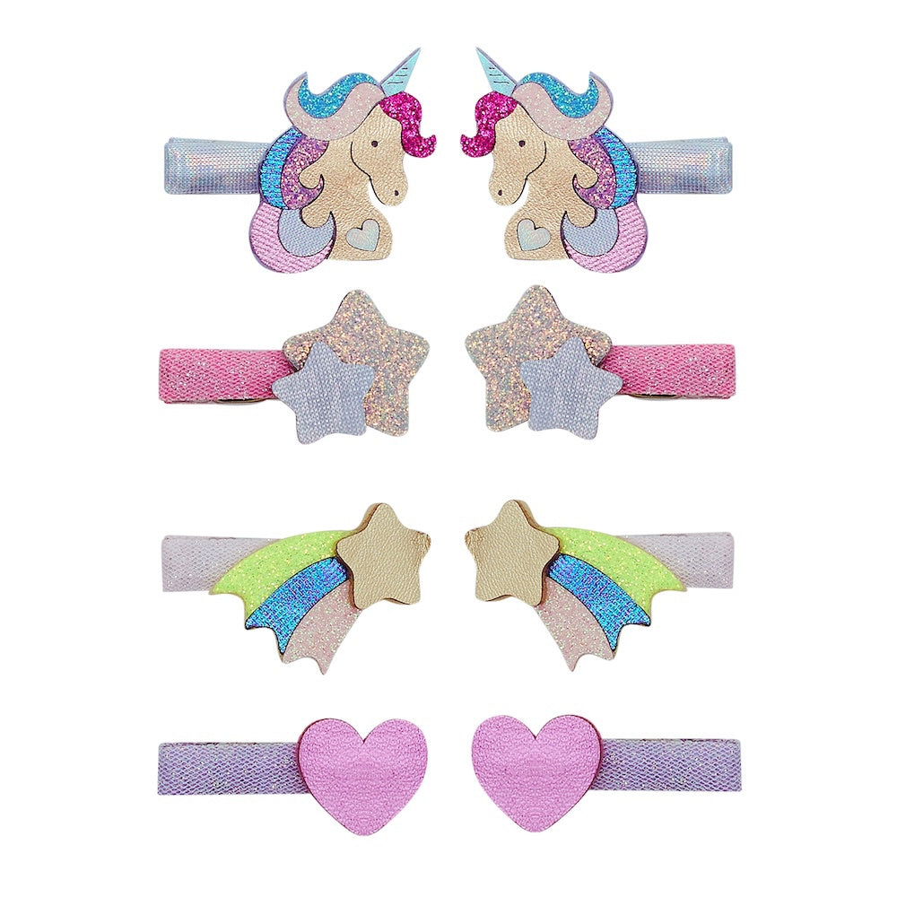 Mini Hair Clips, Unicornland