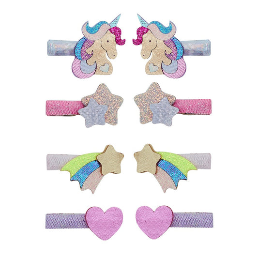 Mini Hair Clips, Unicornland