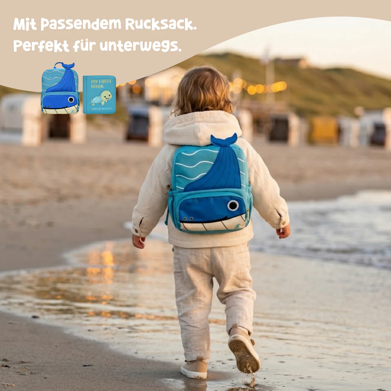 Montessori Book & Backpack Set, Under Water