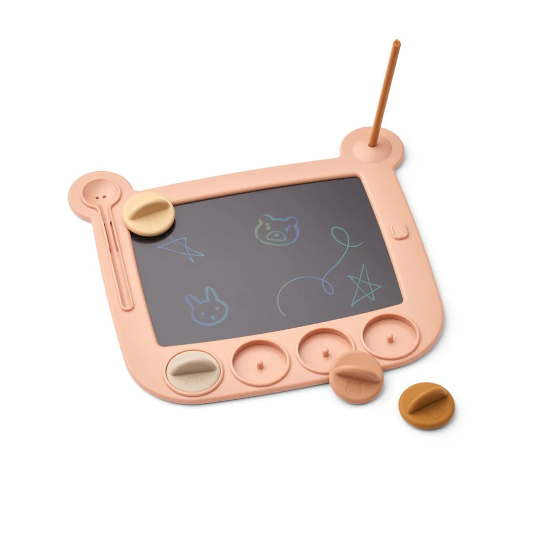 Venzora LCD-Zeichenbrett mit Stempeln, Toskana-Rose