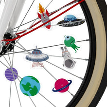 Load image into Gallery viewer, Bicycle Spoke Decorations &#39;&#39;Space&#39;&#39;, Set of 30

