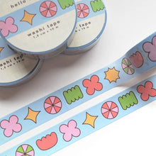 Lade das Bild in den Galerie-Viewer, Washi Tape, Blaue Formen
