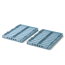 Load image into Gallery viewer, Weston Storage Box, 2 Pack, Medium ''Beach Blue''
