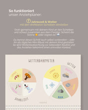 Lade das Bild in den Galerie-Viewer, Ankleideplaner für Kinder inkl. Symbole, deutsche Sprache
