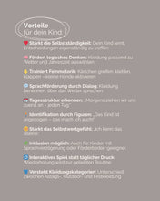 Lade das Bild in den Galerie-Viewer, Ankleideplaner für Kinder inkl. Symbole, deutsche Sprache
