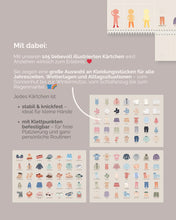 Lade das Bild in den Galerie-Viewer, Ankleideplaner für Kinder inkl. Symbole, deutsche Sprache
