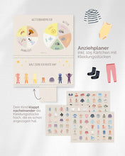 Lade das Bild in den Galerie-Viewer, Ankleideplaner für Kinder inkl. Symbole, deutsche Sprache
