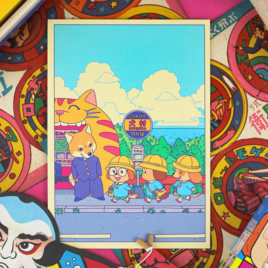 Postcard, Bus Stop
