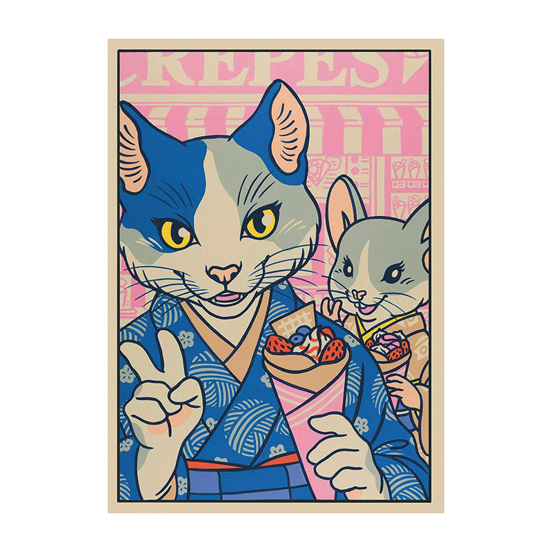 Postkarte, Nachmittag in Harajuku
