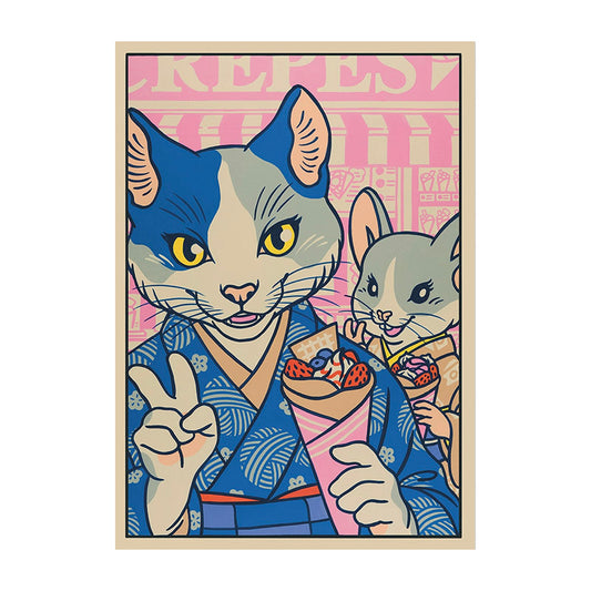 Postkarte, Nachmittag in Harajuku