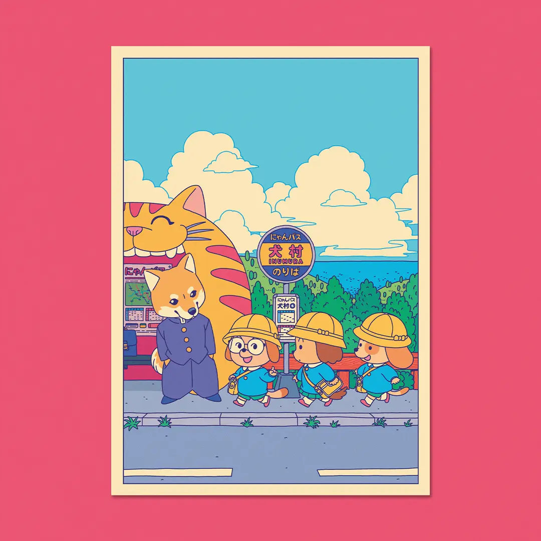 Postcard, Bus Stop