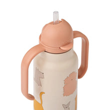 Load image into Gallery viewer, Kimmie Steel Water Bottle &#39;&#39;Cats &amp; Dogs&#39;&#39; 250ml
