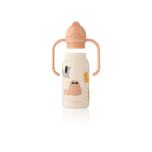 Load image into Gallery viewer, Kimmie Steel Water Bottle &#39;&#39;Cats &amp; Dogs&#39;&#39; 250ml
