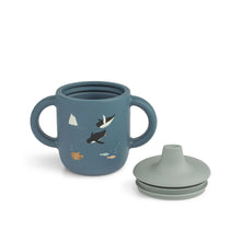 Load image into Gallery viewer, Liewood Neil Sippy Cup &#39;&#39;Arctic Sea / Ocean View&#39;&#39;
