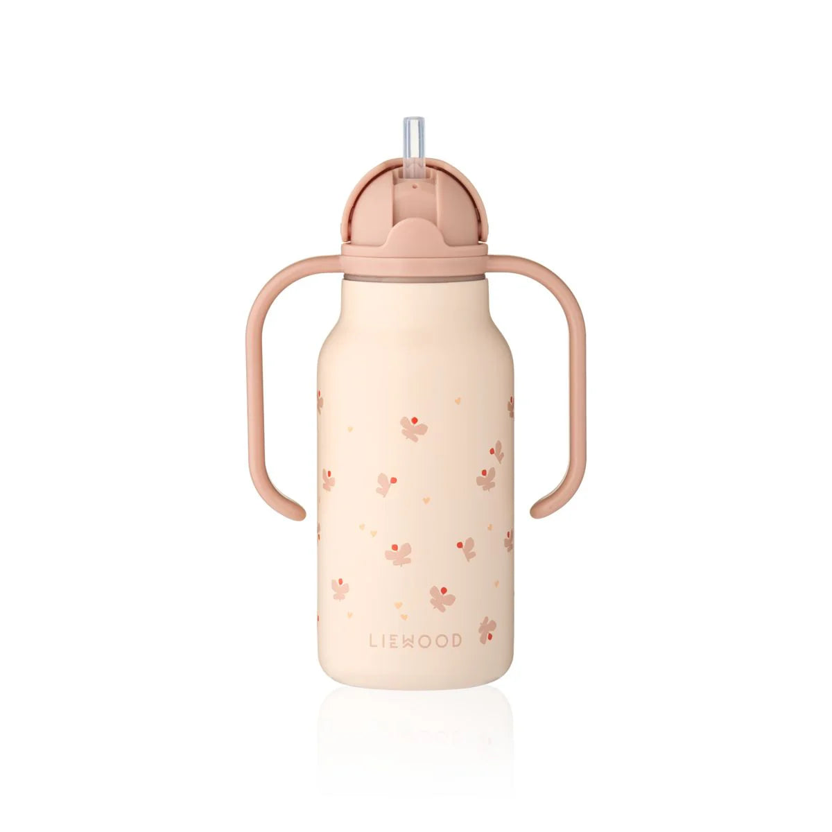 Kimmie Steel Water Bottle, Butterfly / Apple Blossom 250ml