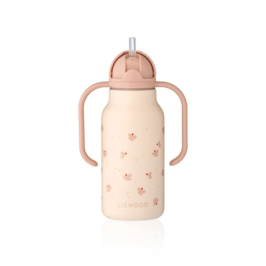 Kimmie Stahlwasserflasche, Schmetterling / Apfelblüte 250ml