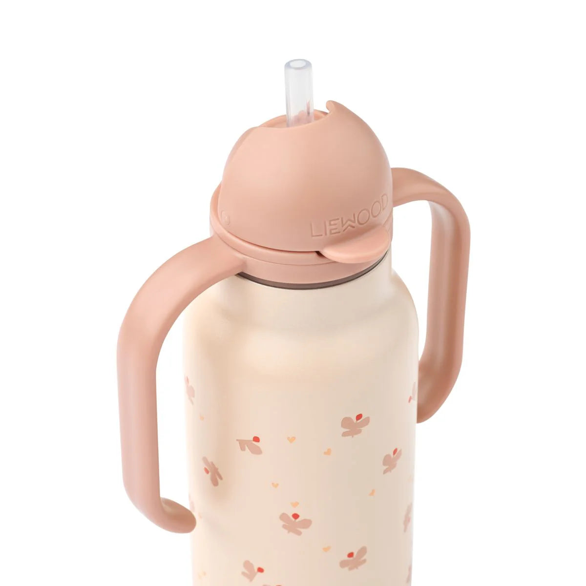 Kimmie Steel Water Bottle, Butterfly / Apple Blossom 250ml