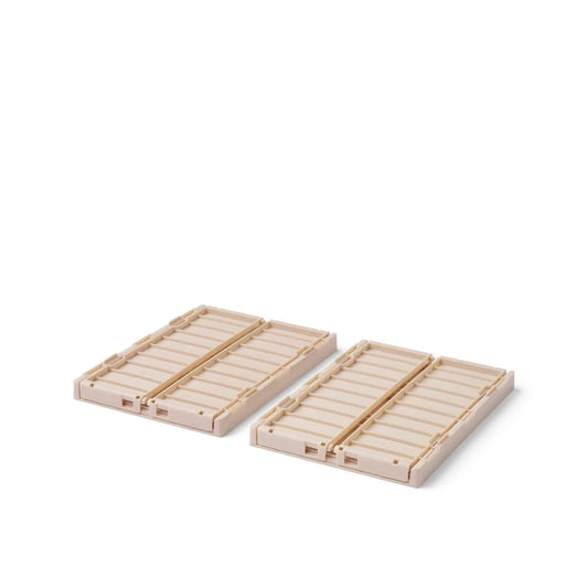 Weston Aufbewahrungsbox, 2er Pack, Klein Sandfarben