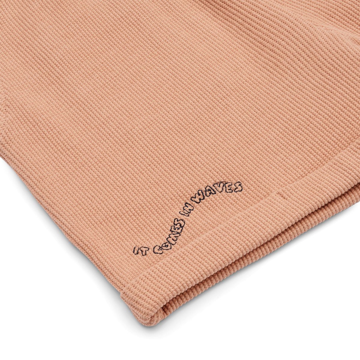 Waffelshorts „Tuscany Rose“, Bio-Baumwolle