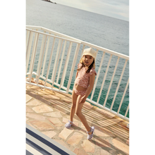 Load image into Gallery viewer, Lusio Seersucker Sun Hat &#39;&#39;Yellow Mellow Stripe&#39;&#39;
