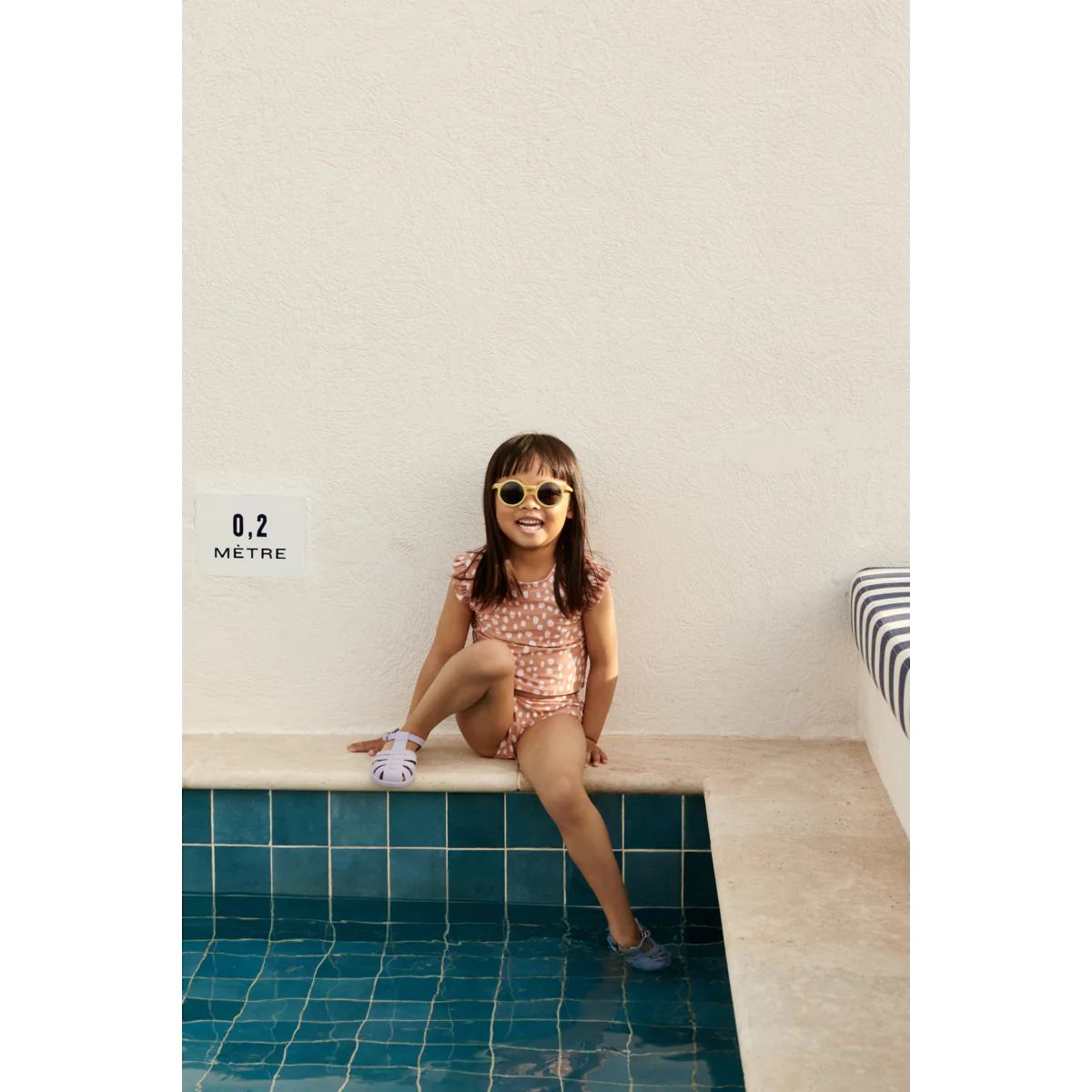 Baby- und Kindersonnenbrille, rund „Crispy Corn“