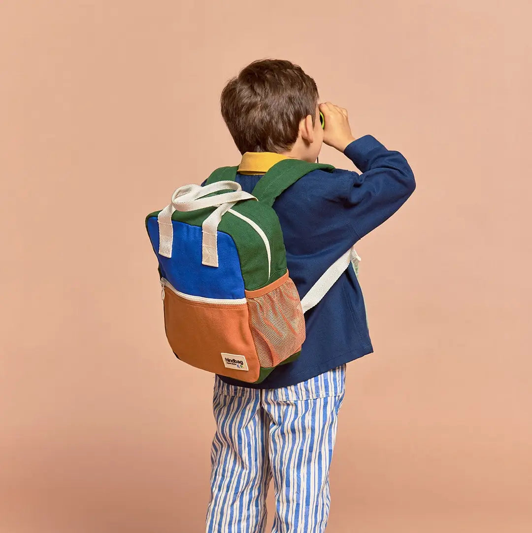 Children's Arthur Backpack, Tricolour Electric Blue
