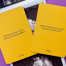 Lade das Bild in den Galerie-Viewer, „Ask &amp; Task“-Karten zur Geburt, lustige Fragekarten für werdende Eltern

