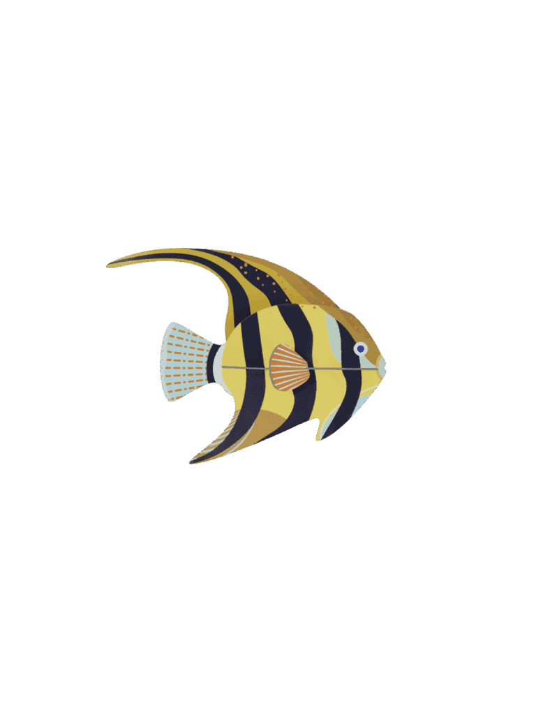 Studio Roof: Angelfish, Wall Decoration