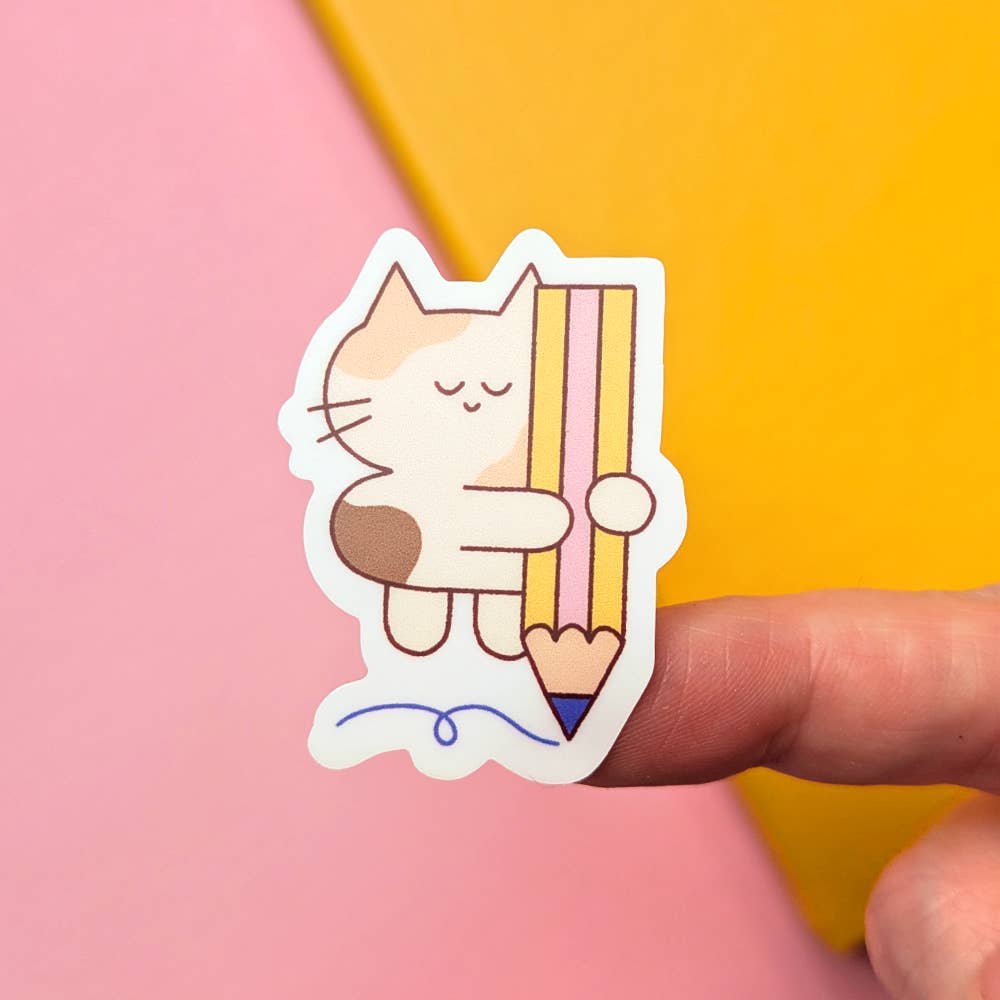 Vinyl Sticker Sheet, Artist Cats