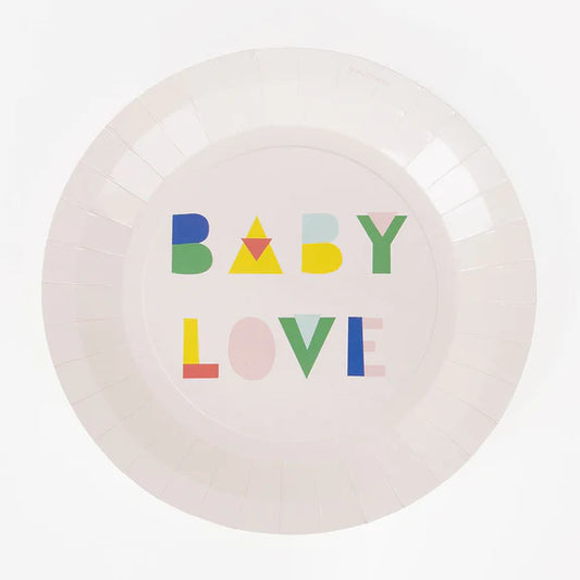 Pappteller ''Baby Love'' Nude