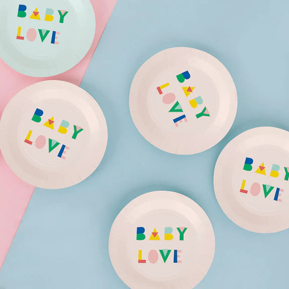 Pappteller ''Baby Love'' Nude