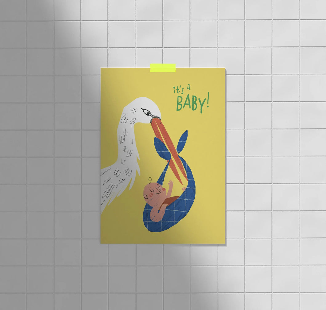 ''It's a Baby'' Postcard