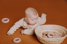 Load image into Gallery viewer, Sensory Donut Rattle, Lemons
