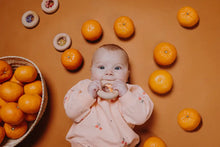 Load image into Gallery viewer, Sensory Donut Rattle, Lemons
